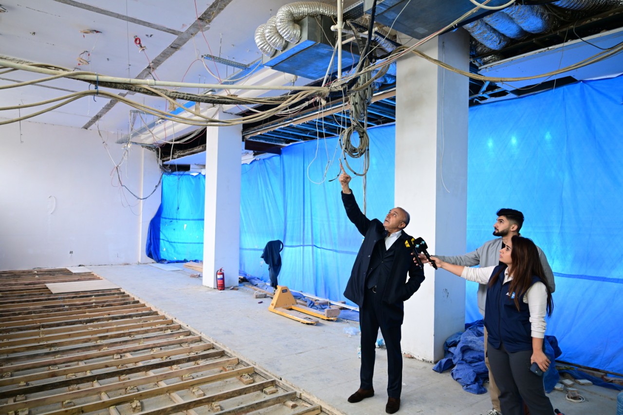 “Moskva” univermağının binasında qanunsuz təmir işləri aparılıb - FOTOLAR